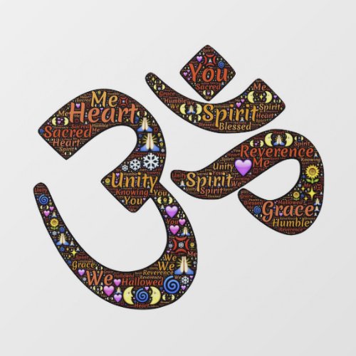 Namaste Symbol of Reverence Wall Decal