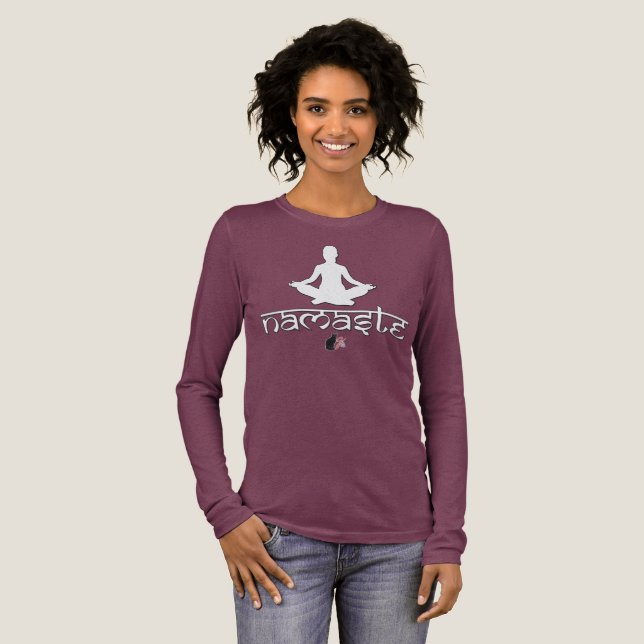 Namaste T-Shirt Tri-Blend Shirt (Full Front)