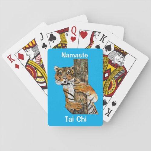Namaste Tai Chi Tiger Playing Cards
