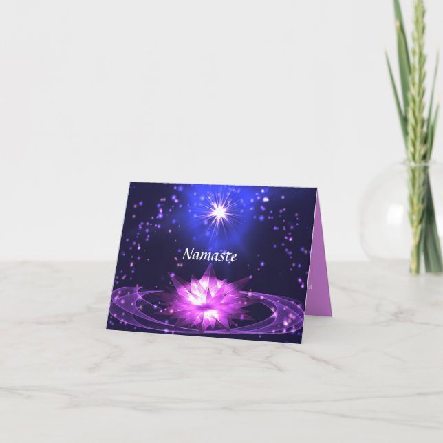 Namaste Thank You Fully Customize Greeting Card (Front)