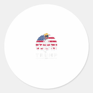 Namaste Trump 2020 Election day Yoga Meditat Classic Round Sticker