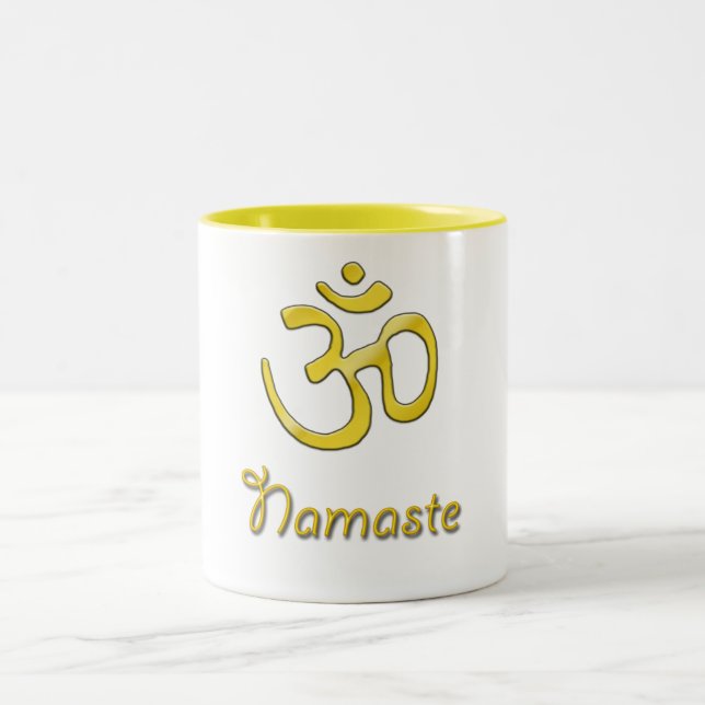 namaste Two-Tone coffee mug (Center)