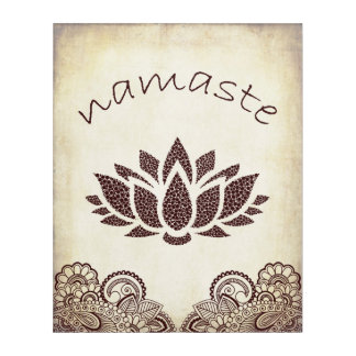 Namaste Wall Art in Zen & Yoga Theme