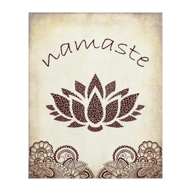 Namaste Wall Art in Zen & Yoga Theme