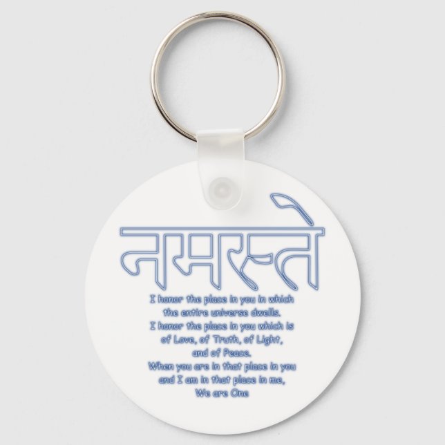 namaste we are one keychain (Front)