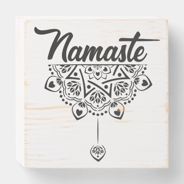 Namaste Wooden Box Sign (Front Horizontal)