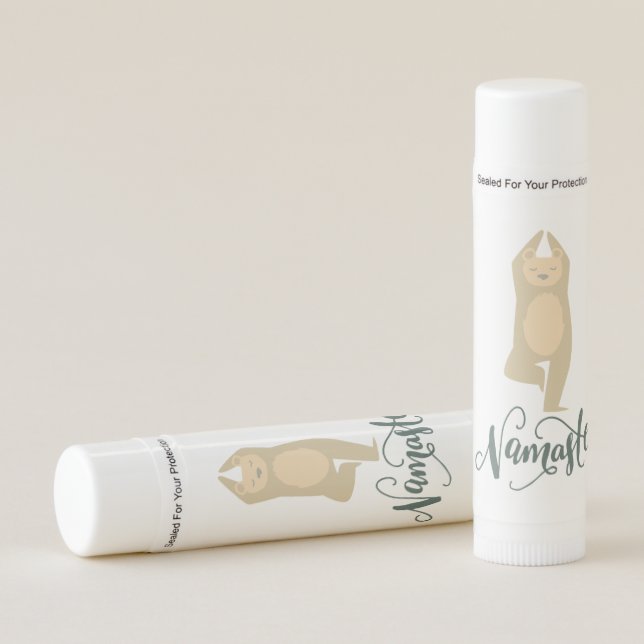 Namaste Yoga Bear Lip Balm (Front)