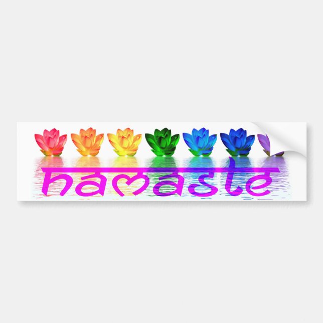 Namaste Yoga Bumper Sticker (Front)