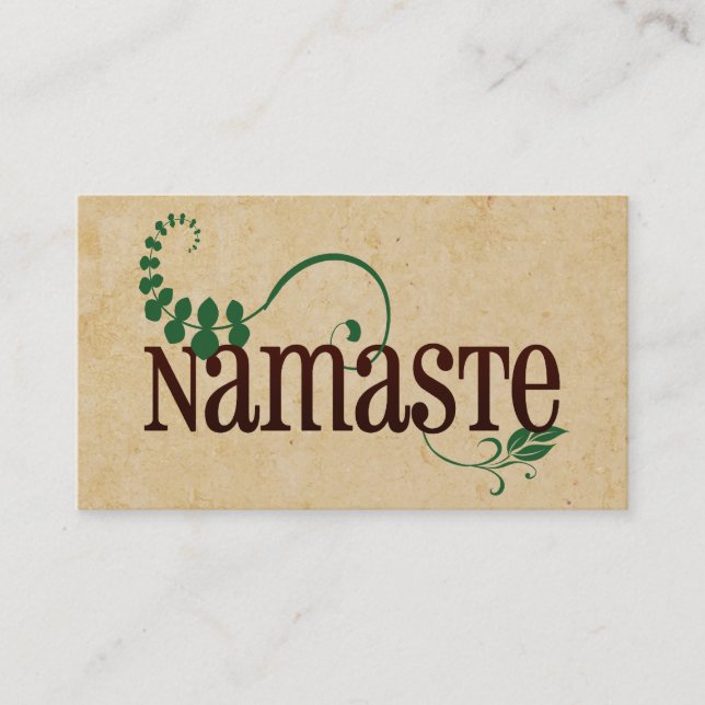 Namaste Yoga Business Card (Front)