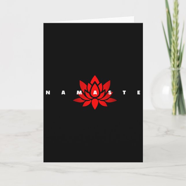 Namaste Yoga  Card (Front)