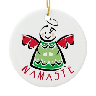 Namaste Yoga Christmas Christmas Ornament