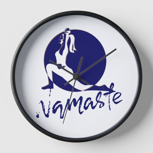 Namaste yoga clock