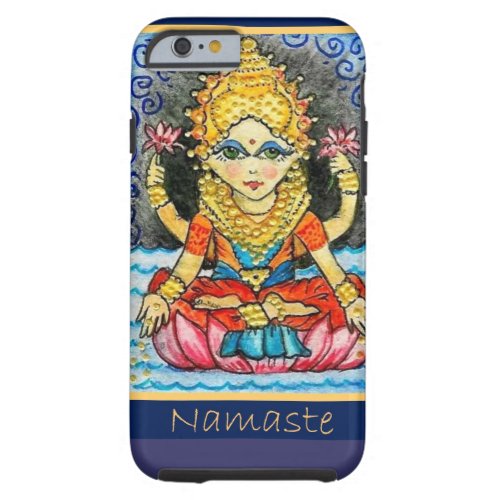 Namaste Yoga Girl Tough iPhone 6 Case
