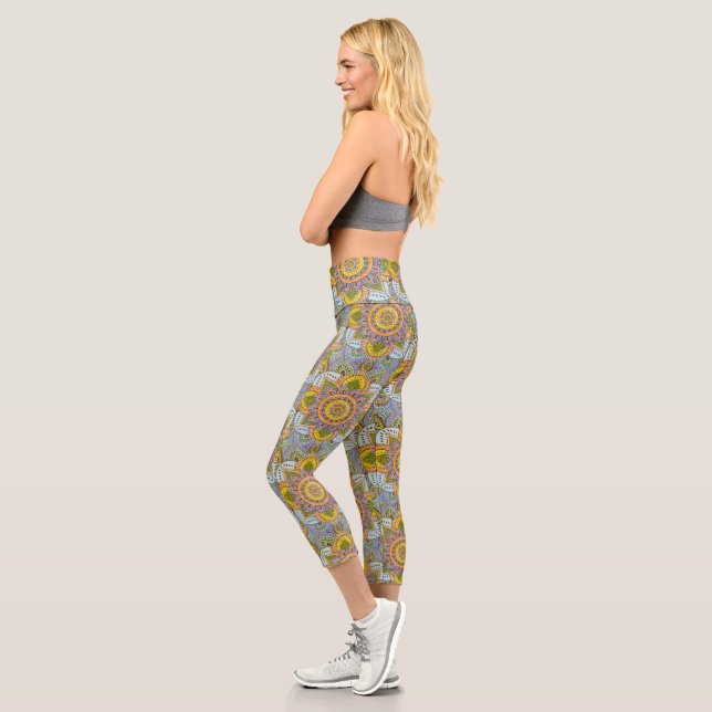 Namaste Yoga High Waisted Capris (Left)