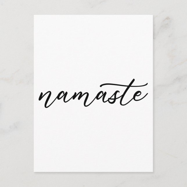 Namaste Yoga Lover Meditation Buddhist Buddhism Postcard (Front)