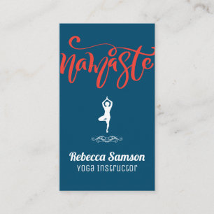 Namaste Yoga Pose Business Card