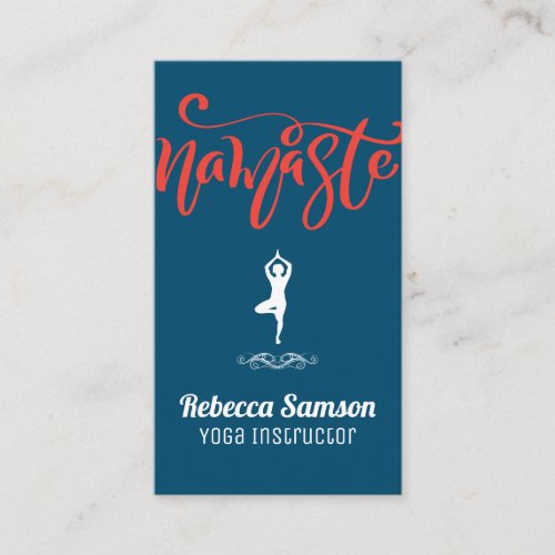 Namaste Yoga Pose Business Card