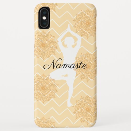 Namaste Yoga Pose iPhone XS Max Case