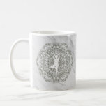 Namaste Yoga Pose | Mandala Pattern Coffee Mug