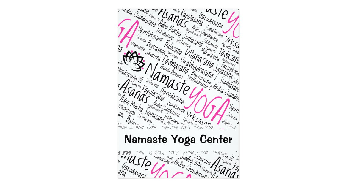 Namaste Yoga Positions Asana Poses Sanskrit Names ...