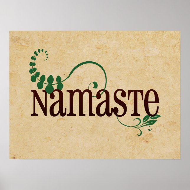 Namaste Yoga Poster (Front)