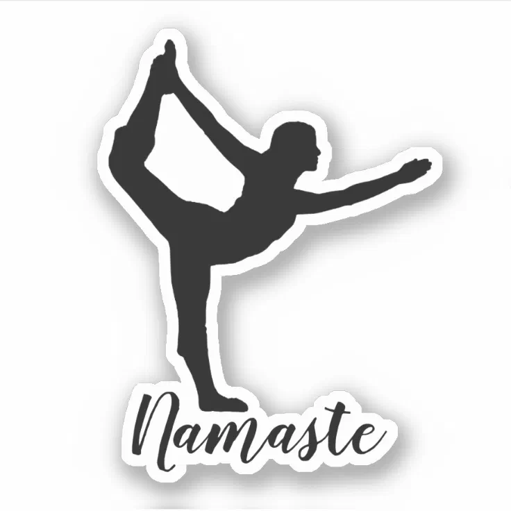 Namaste Yoga Sticker Zazzle