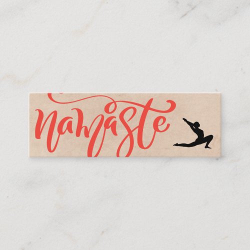 Namaste Yoga Stretch Mini Business Card
