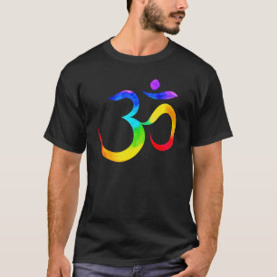 Namaste Yoga Symbol Rainbow T-Shirt