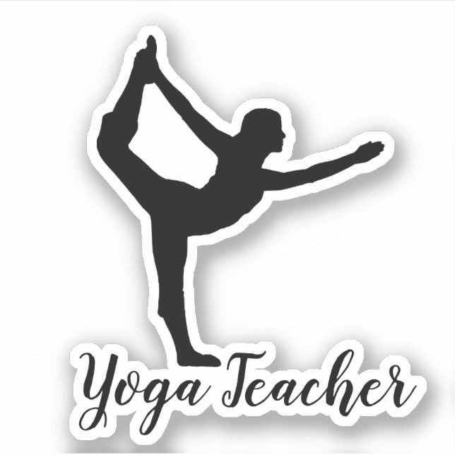 Namaste Yoga Teacher Sticker (Front)