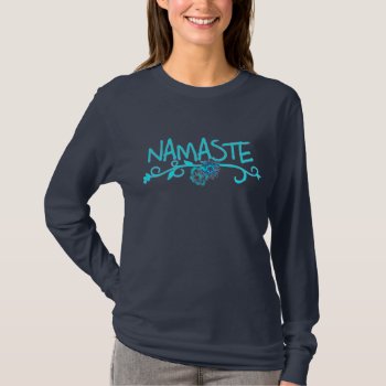 Namaste Yoga Top - Long Sleeve by OmAndMore at Zazzle