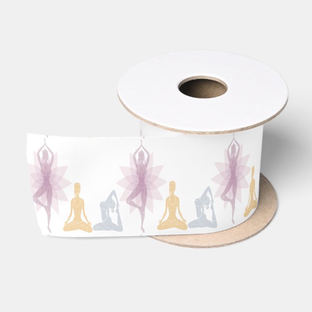 Namaste,yoga,yogi,women,chakra,chi,spiritual,zen Satin Ribbon (Spool)