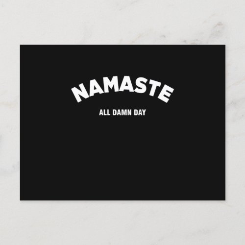 Namaste Zen Meditation Yoga Buddhism Asana Gift Postcard