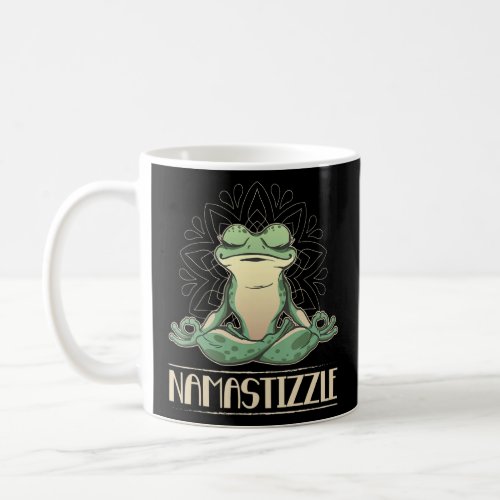 Namastizzle  Meditating Frog Yoga  Coffee Mug