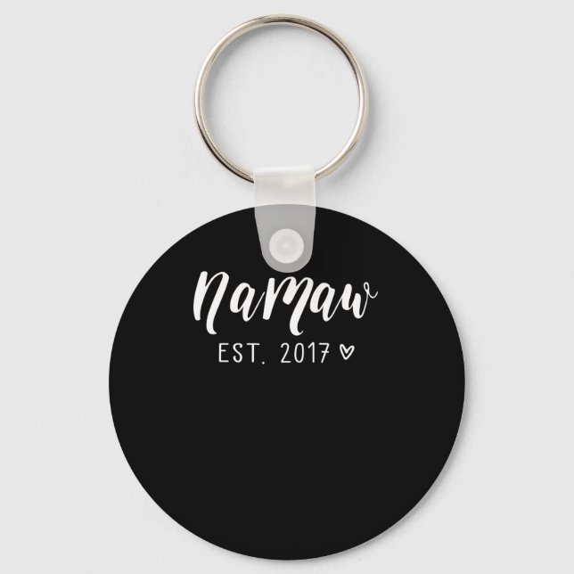 Namaw EST.2017 Best Grandma Custom Nana Gift Keychain (Front)