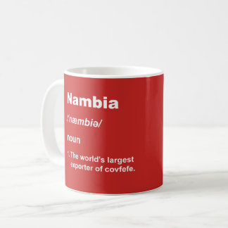 Nambia and covfefe coffee mug