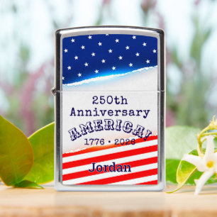 Name, 250th Anniversary America Stars & Stripes Zippo Lighter
