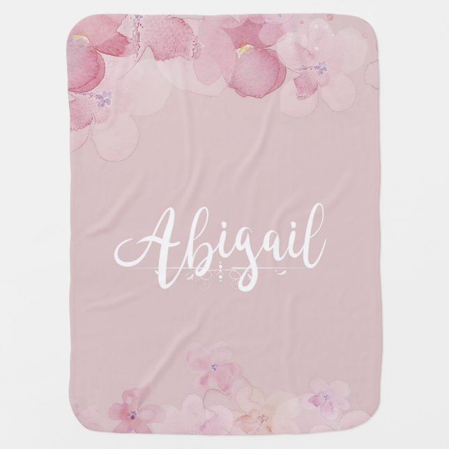 Name Abigail Baby Blanket (Front)
