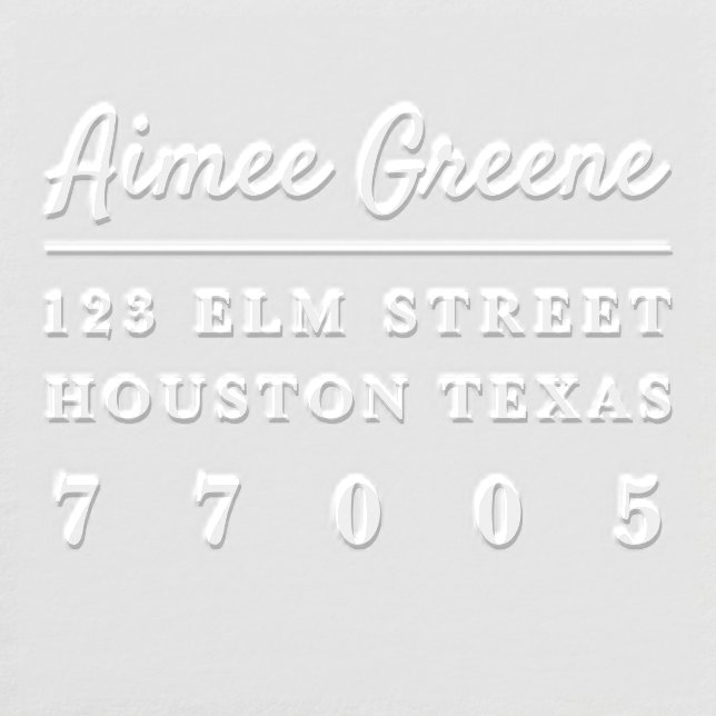 Name & Address Embosser (Design)