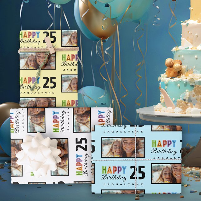 Name Age Birthday Wrapping Paper (Creator Uploaded)