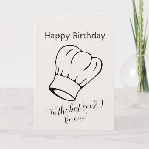 Name Age Text Cooking Lover Cook Chef Birthday Card