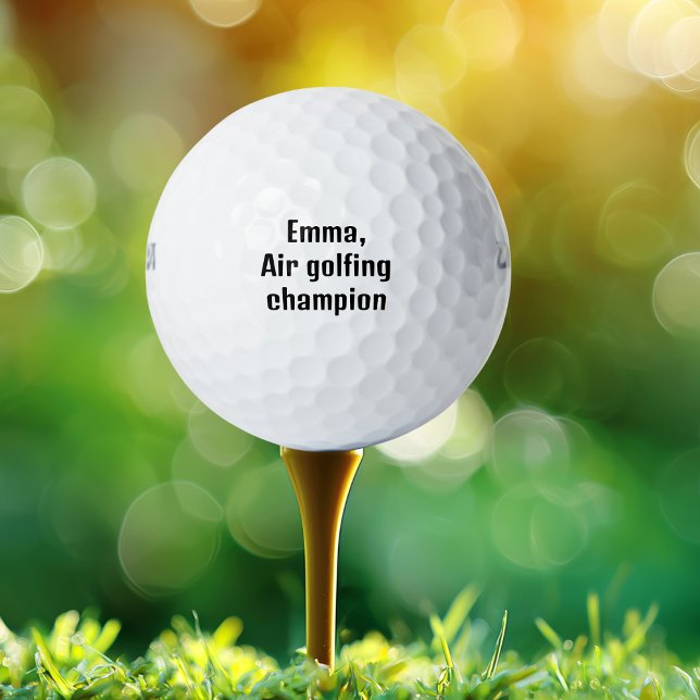 Name,Air Golfing Champion Funny Personalized Golf Balls (Creator Uploaded)