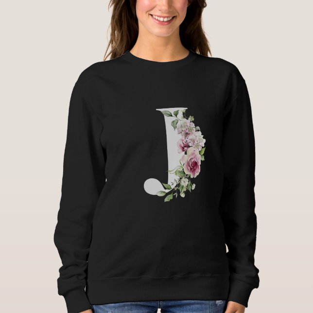 Name Alphabet Letter "J" Sweatshirt (Front)