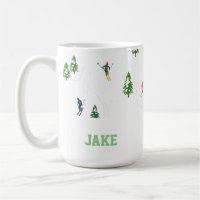 Name Alpine Skiers Skiing Illustration Skier