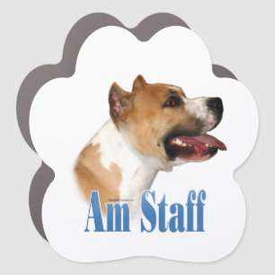 Name American Staffordshire Terrier  Car Magnet