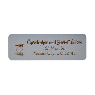 Name and Address on Sandpiper Return Address Label