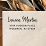 Name and Address Stamp Simple Modern Typograpy
