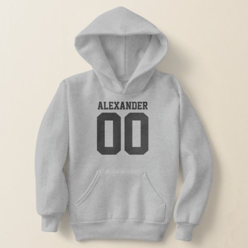 Name and Jersey Number Front Back T_Shirt Hoodie