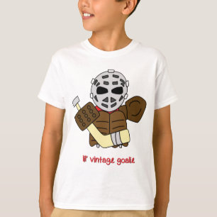 Name and Number Back Print Hockey Goalie Tee