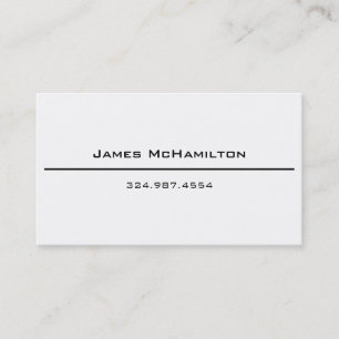 Name and Number Buisness Card - Simple