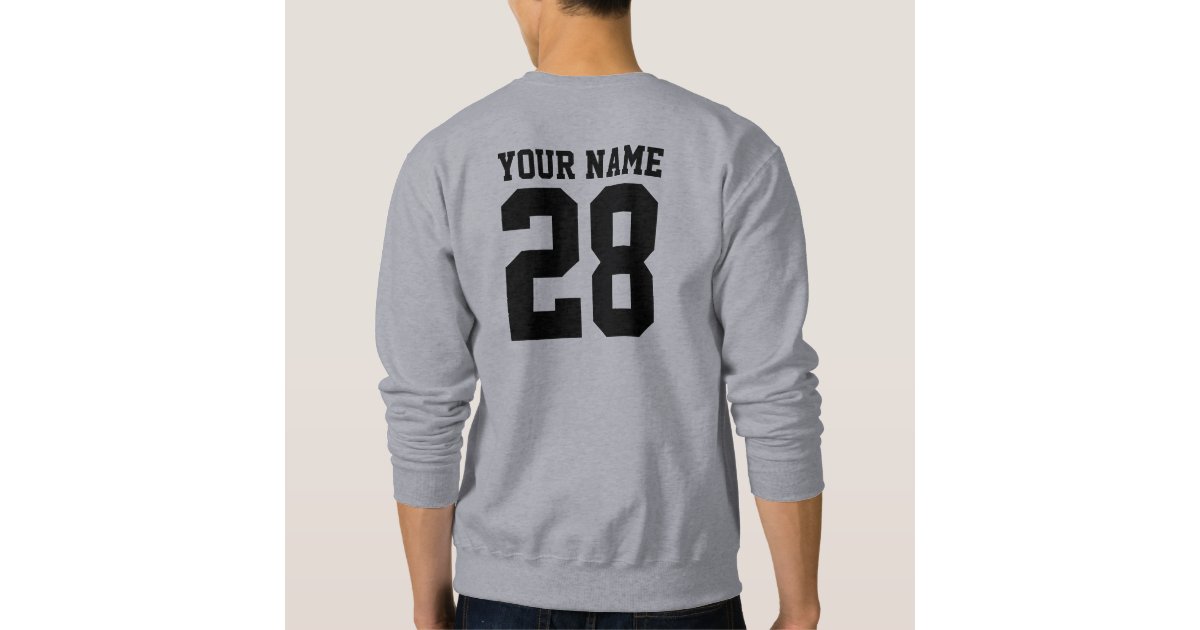 Zazzle Men's Create Custom Embroidered Monogram Sweatshirt